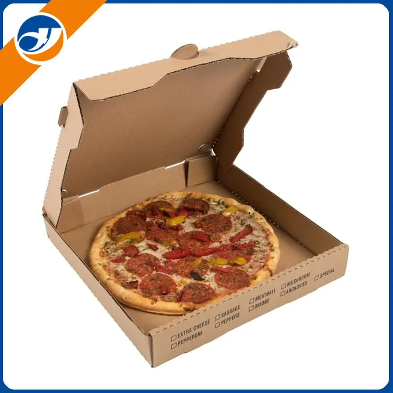 Kraft papir pizzaboks